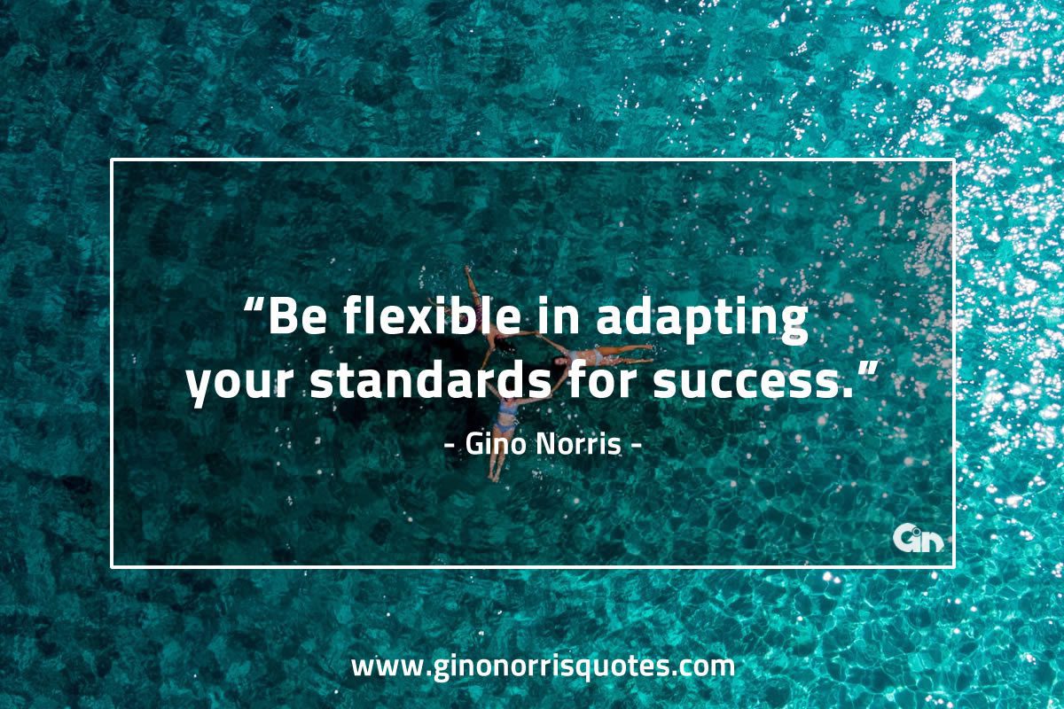 Be flexible in adapting GinoNorris 1
