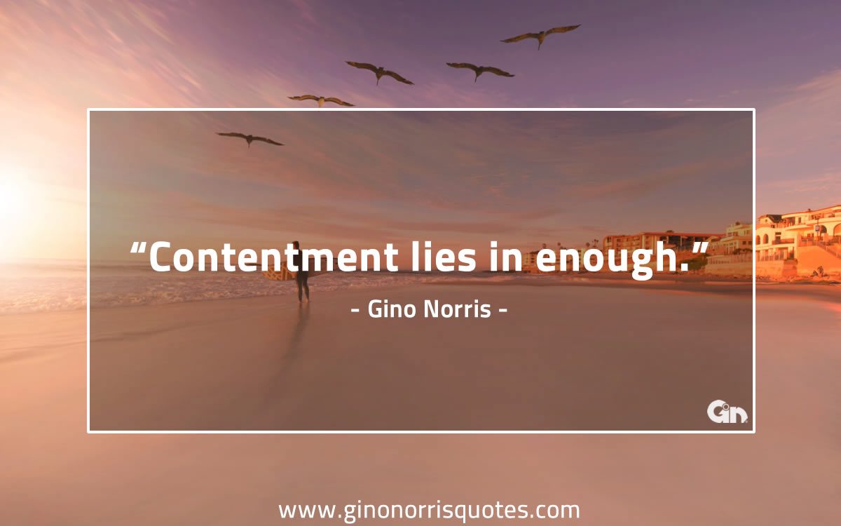 Contentment lies in GinoNorris 1200x750 1