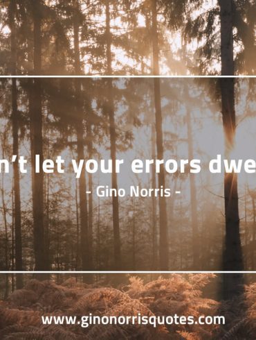 Dont let your errors GinoNorris 1