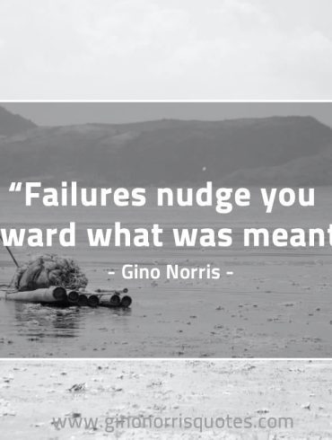 Failure nudge you toward GinoNorris 1