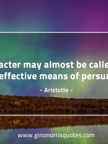 Character may almost be AristotleQuotes