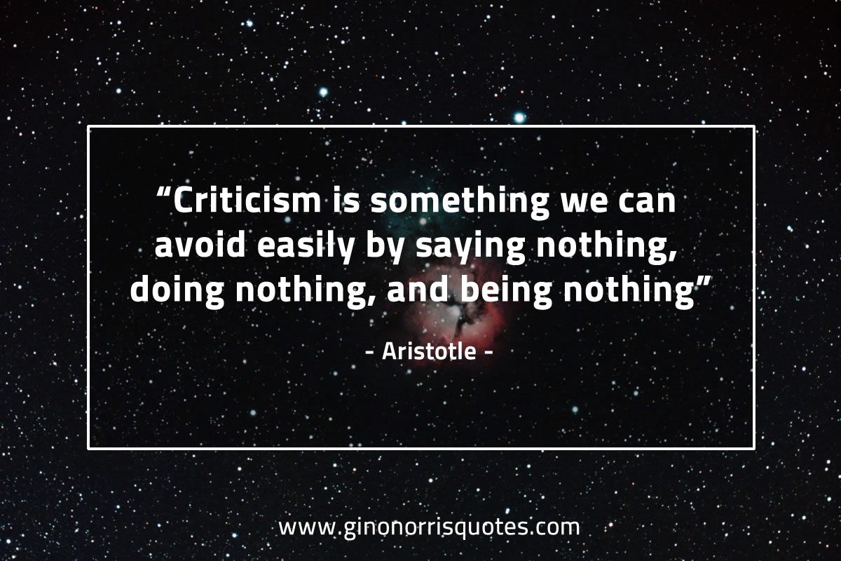 Criticism is something AristotleQuotes