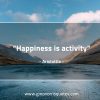 Happiness is activity AristotleQuotes