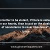 It is better to be violent GandhiQuotes