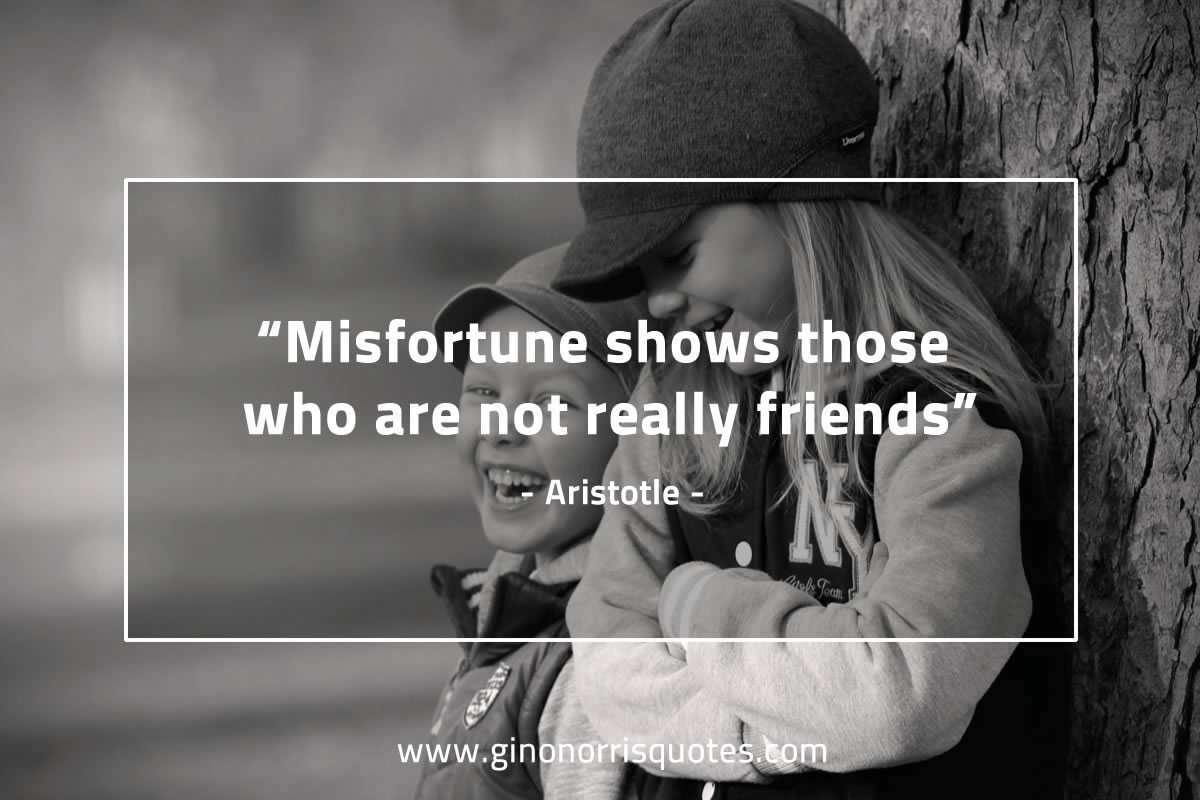 Misfortune shows those AristotleQuotes