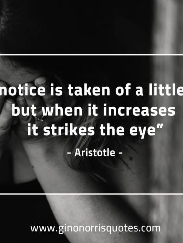 No notice is taken AristotleQuotes
