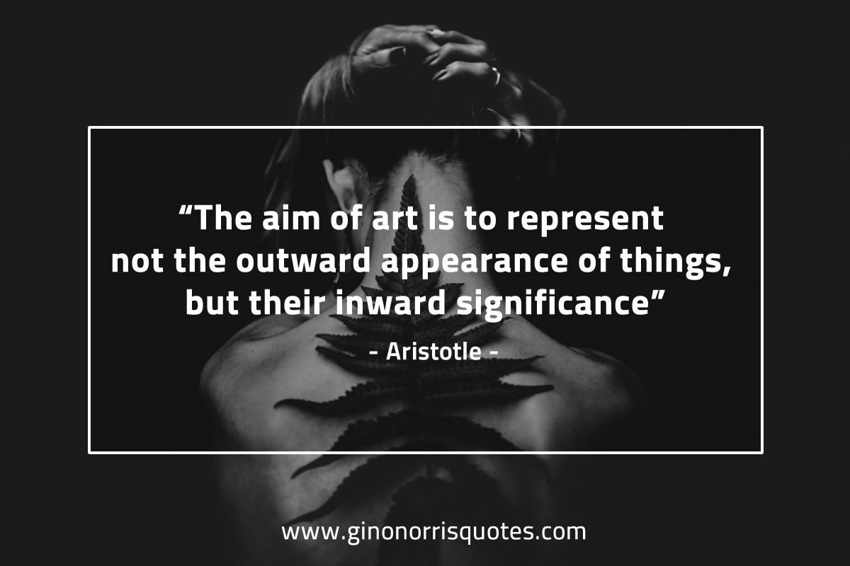 The aim of art AristotleQuotes