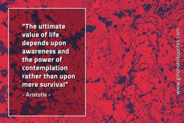 The ultimate value of life depends AristotleQuotes