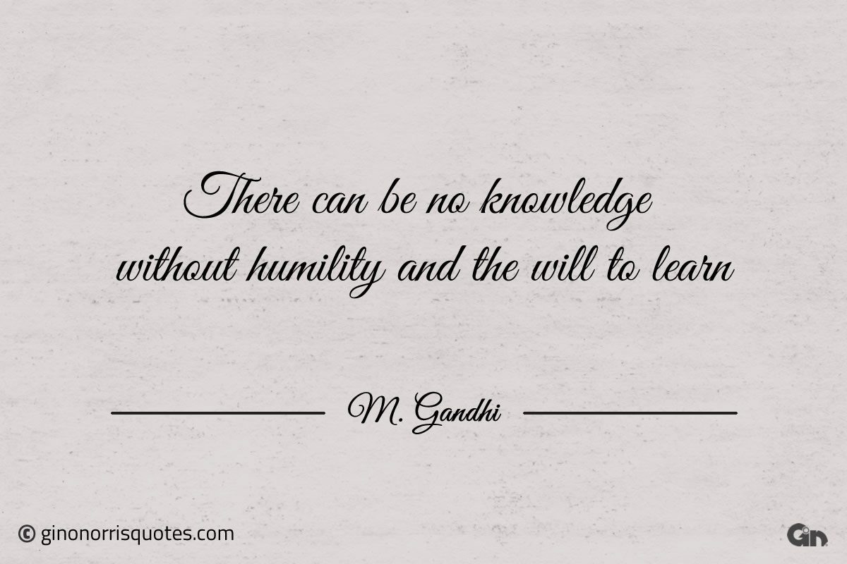 There can be no knowledge Gandhi
