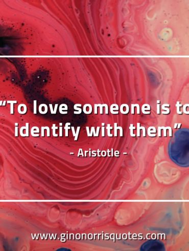 To love someone is to identify AristotleQuotes