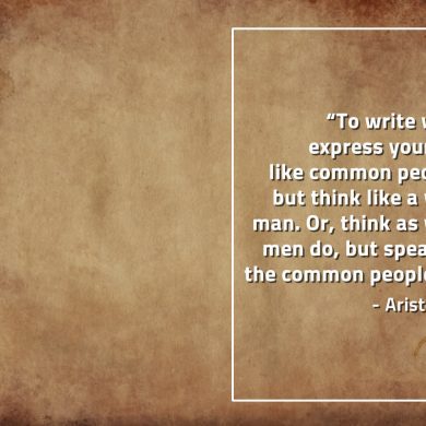 To write well express yourself AristotleQuotes
