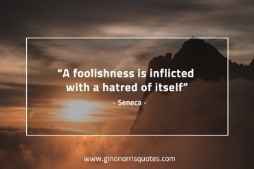 A foolishness is inflicted SenecaQuotes