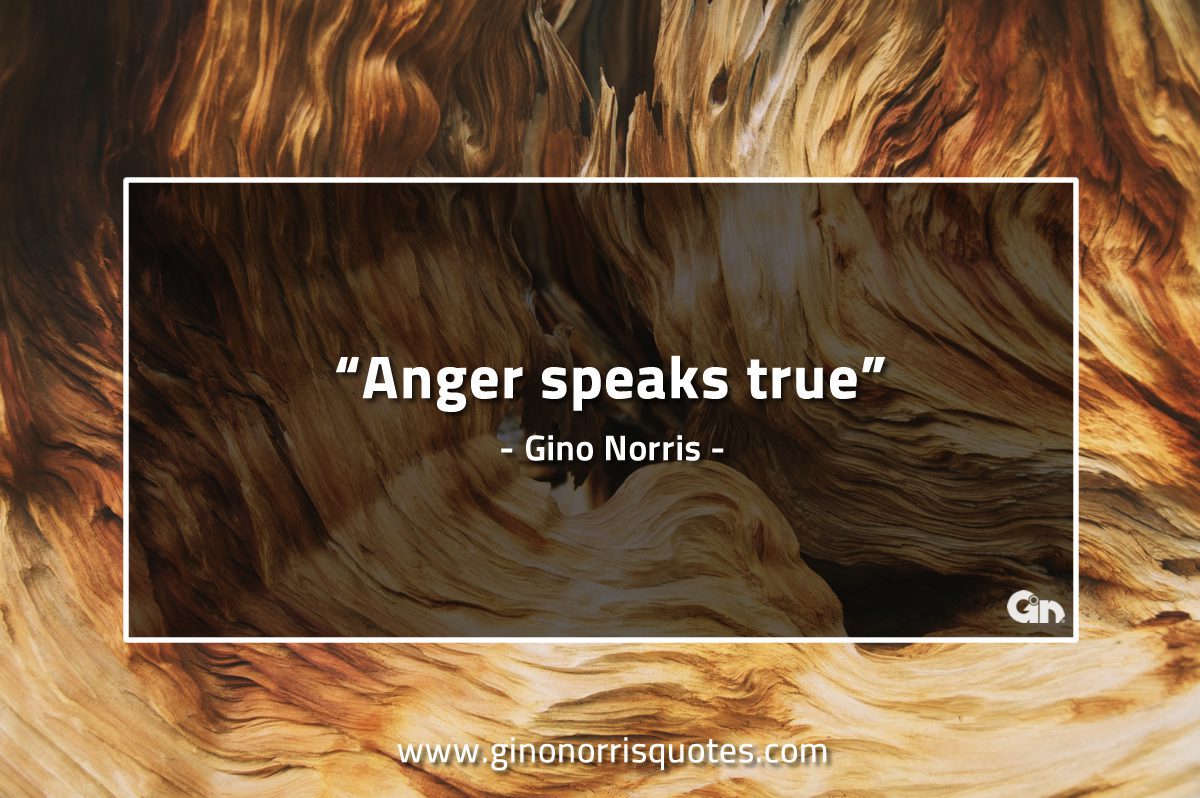 Anger speaks true GinoNorrisQuotes