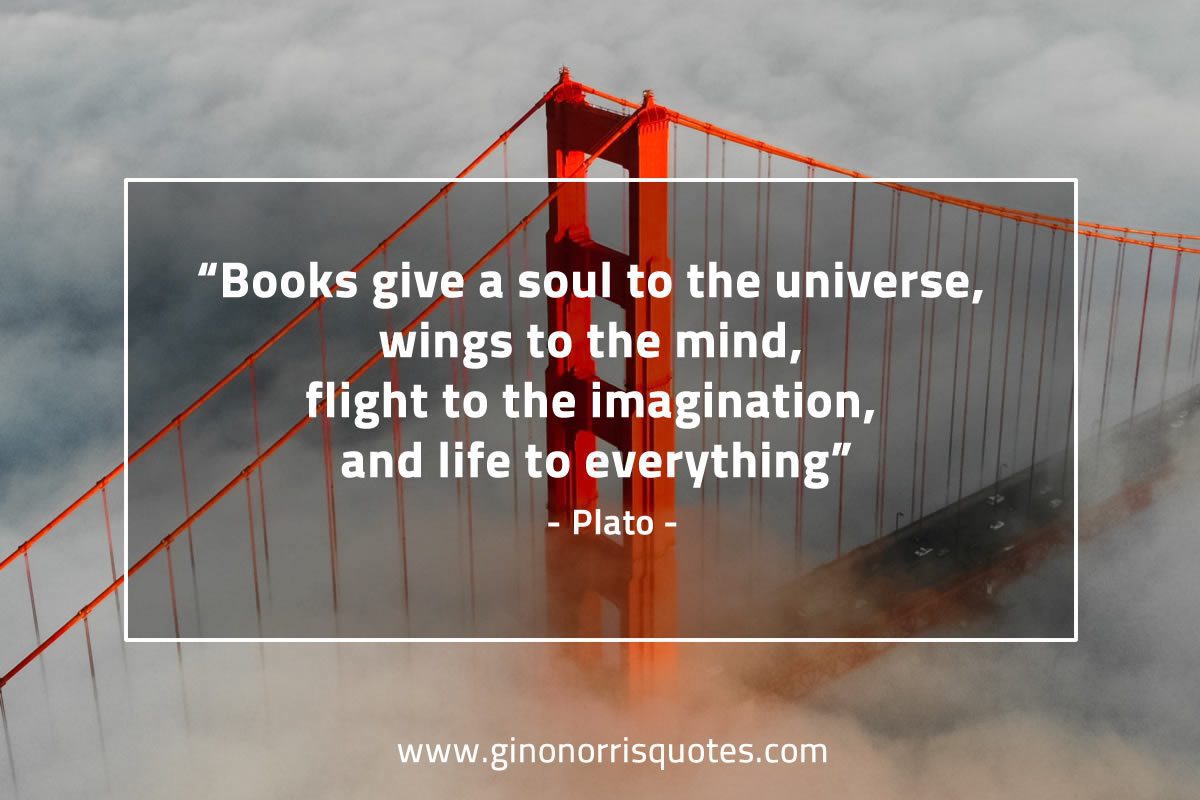 Books give a soul to the universe PlatoQuotes