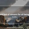 Born out of concern for all beings BuddhaQuotes
