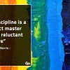 Discipline is a strict master GinoNorrisQuotes