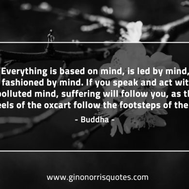 Everything is based on mind BuddhaQuotes