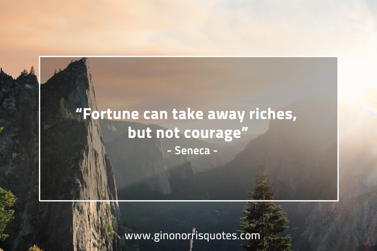 Fortune can take away riches SenecaQuotes