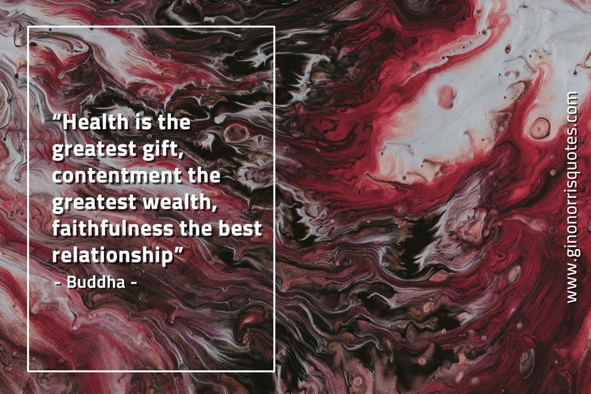 Health is the greatest gift BuddhaQuotes