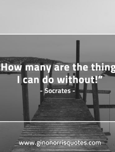 How many are the things I can do without SocratesQuotes