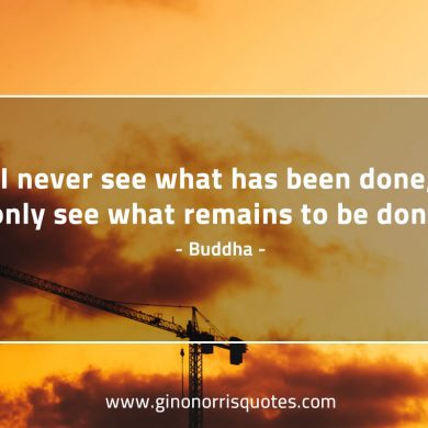 I never see what has been done BuddhaQuotes