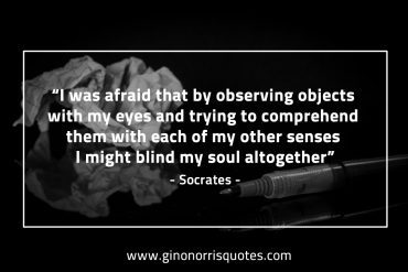 I was afraid that by observing SocratesQuotes