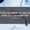 If you can master to read and write GinoNorrisQuotes