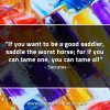 If you want to be a good saddler SocratesQuotes