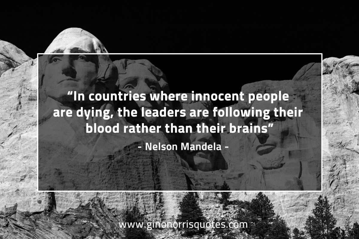 In countries where innocent people MandelaQuotes