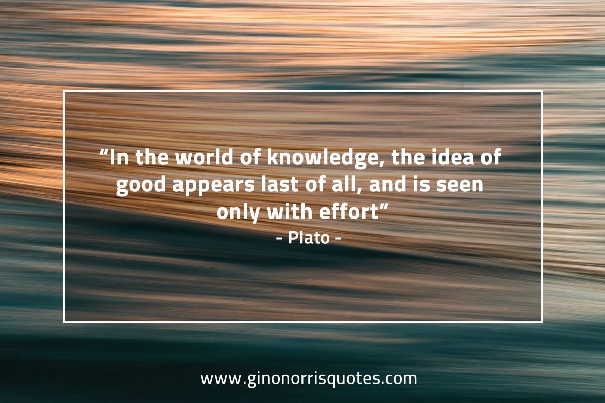 In the world of knowledge PlatoQuotes