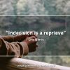 Indecision is a reprieve GinoNorrisQuotes
