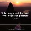 It is a rough road that leads SenecaQuotes 1