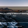 Man is a being in search of meaning PlatoQuotes
