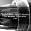 Music is a more potent instrument PlatoQuotes
