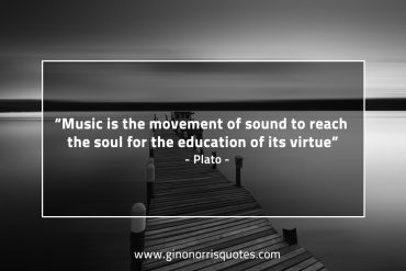Music is the movement of sound PlatoQuotes