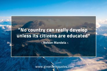 No country can really develop MandelaQuotes