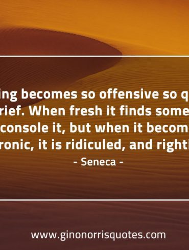 Nothing becomes so offensive SenecaQuotes
