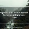 Opinions is the medium between PlatoQuotes