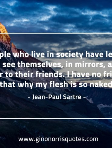 People who live in society SartreQuotes