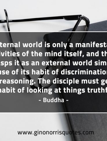 The external world is only BuddhaQuotes