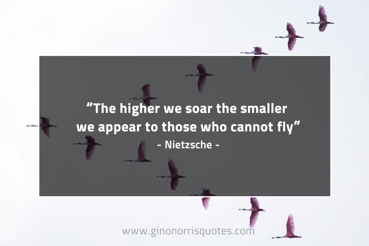 The higher we soar NietzscheQuotes