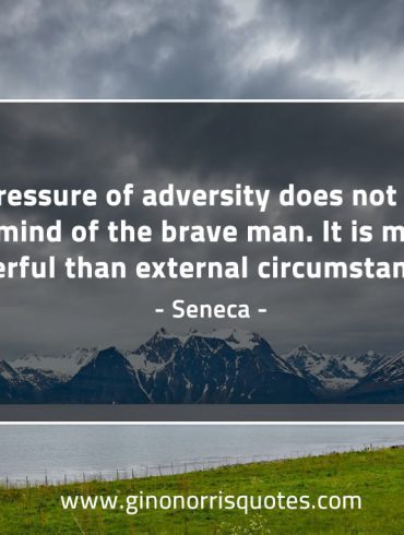 The pressure of adversity SenecaQuotes
