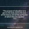 The purpose of education PlatoQuotes