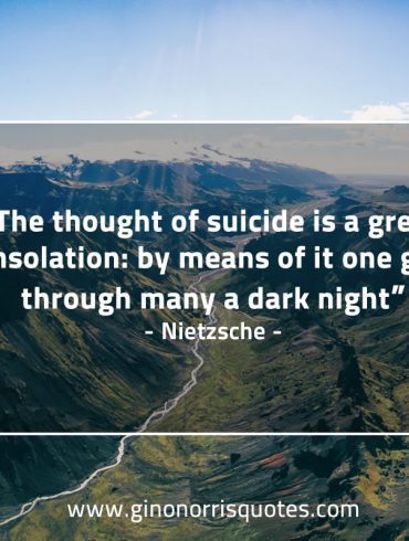 The thought of suicide NietzscheQuotes