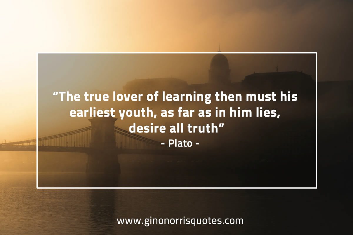 The true lover of learning PlatoQuotes