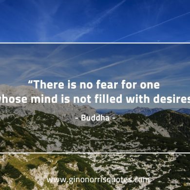 There is no fear BuddhaQuotes