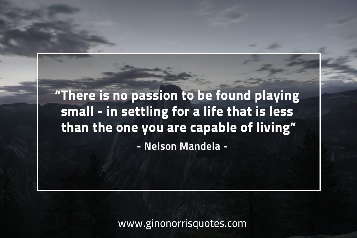 There is no passion to be found MandelaQuotes