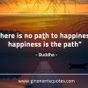 There is no path to happiness BuddhaQuotes