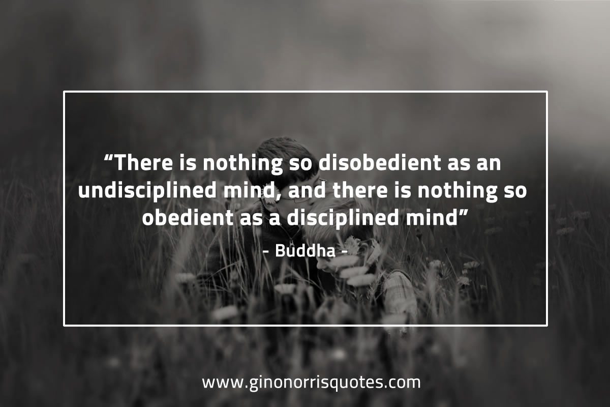 There is nothing so disobedient BuddhaQuotes