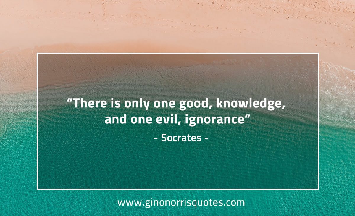 There is only one good SocratesQuotes